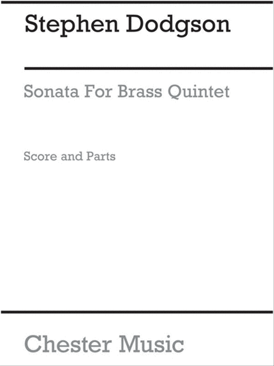 Just Brass 20 Sonata Brass Dodgson Brass Quintet scores gallery preview page 1