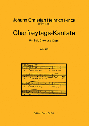 Book cover for Charfreytags-Kantate op. 76 -für Soli, Chor und Orgel-