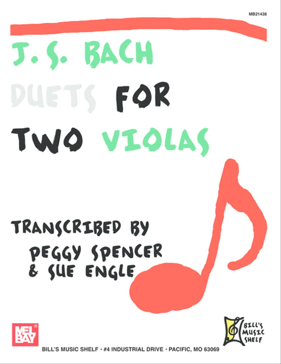 J.S. Bach: Duets for Two Violas String Duet scores gallery preview page 1