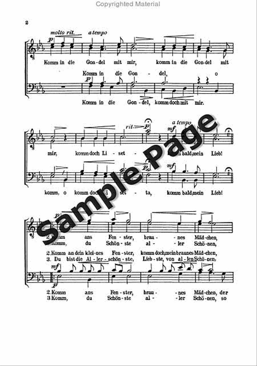 Zoll Pferde Zu Vieren Traben Ttbb.chor TTBB scores gallery preview page 3