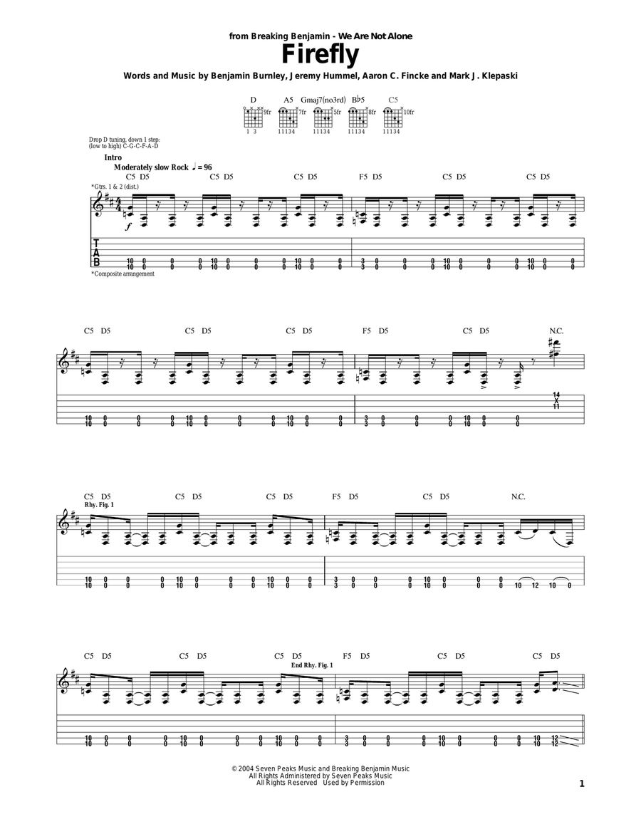 Firefly Acoustic Guitar scores gallery preview page 1