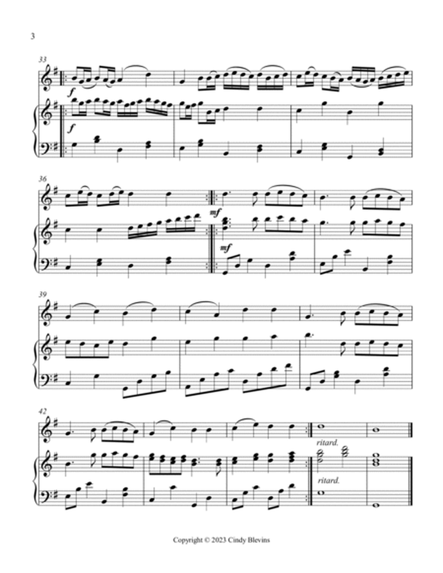 Pachelbel's Canon, Piano and Tin Whistle (D) image number null