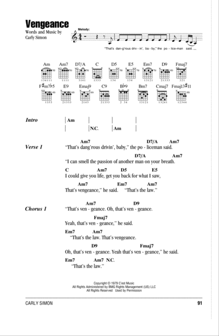 Vengeance Acoustic Guitar scores gallery preview page 1