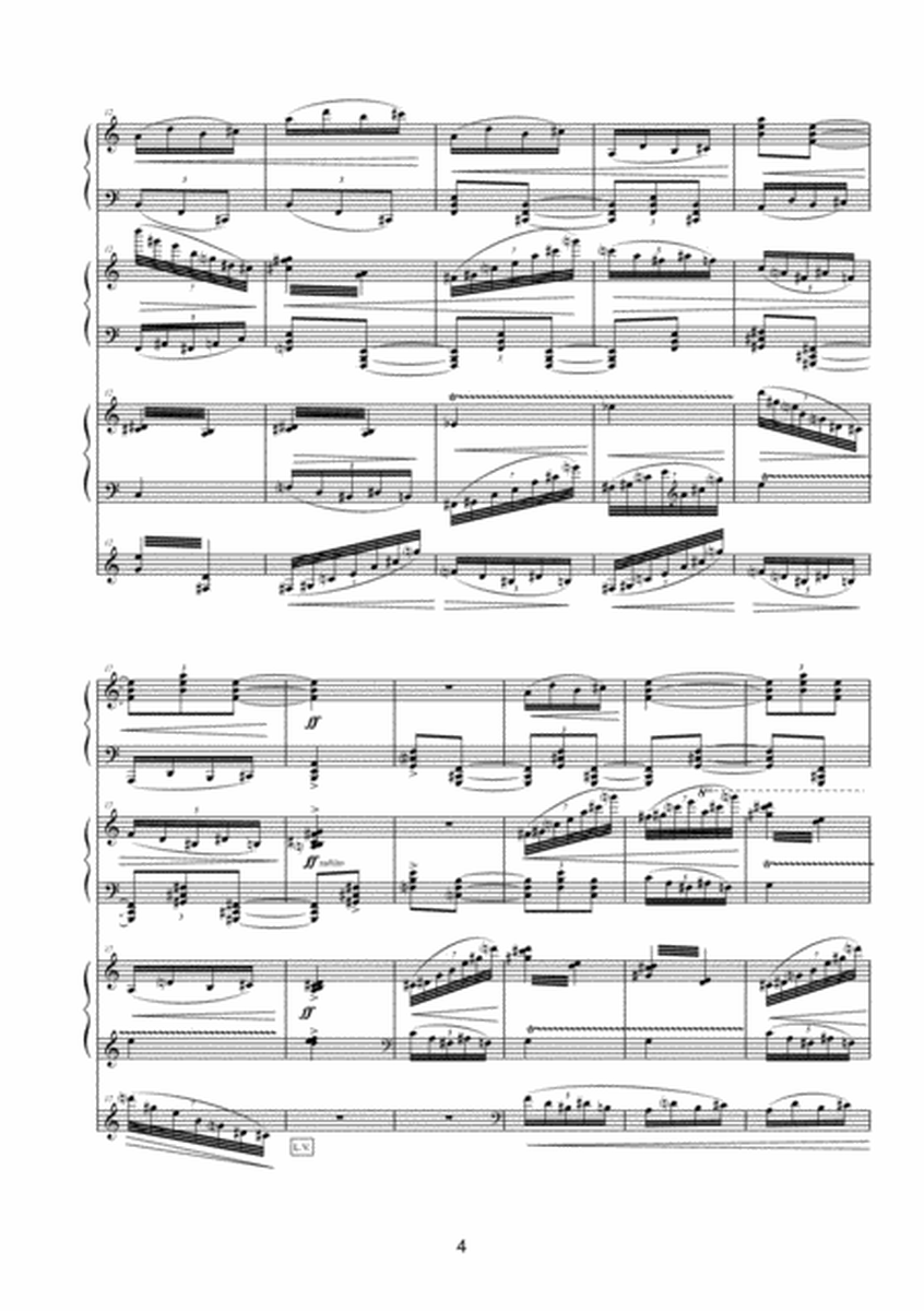 Genesis 1.3 - 8 for Harp, Piano, Celesta and Vibraphone