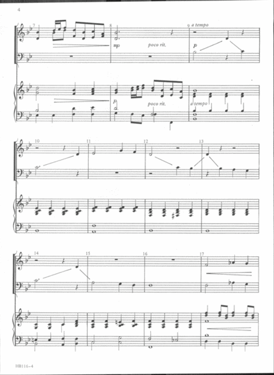 Sheep May Safely Graze - full score Handbell Choir scores gallery preview page 3