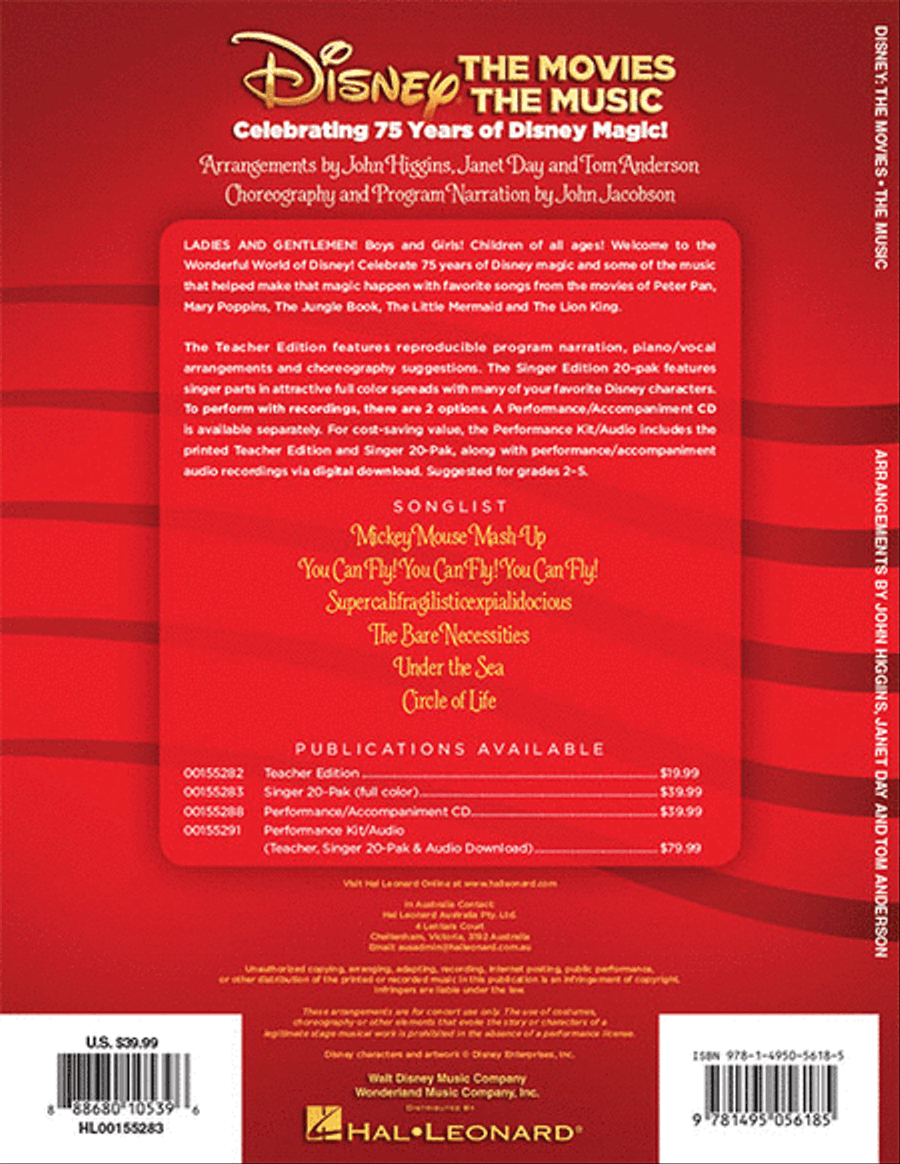 Disney: The Movies, The Music Choir scores gallery preview page 5
