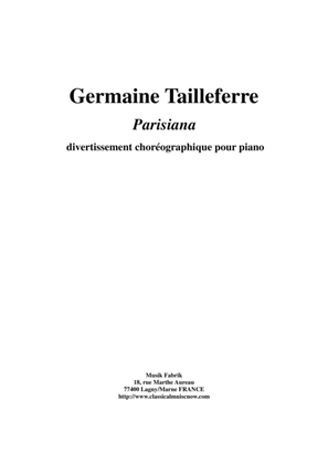 Book cover for Germaine Tailleferre: Parisiana for solo piano