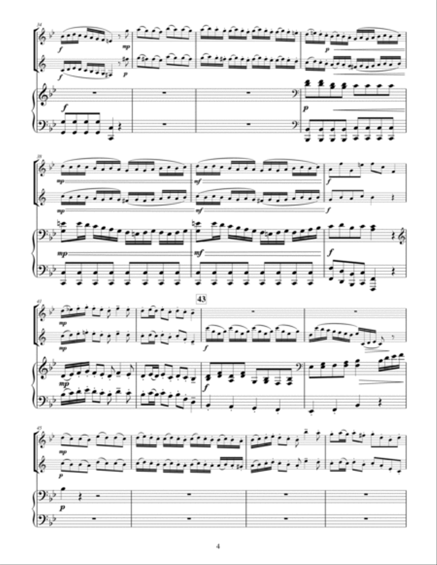Arrival of the Queen of Sheba Woodwind Duet scores gallery preview page 4