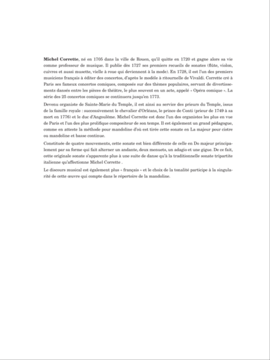 Sonate en La majeur Double Bass scores gallery preview page 3