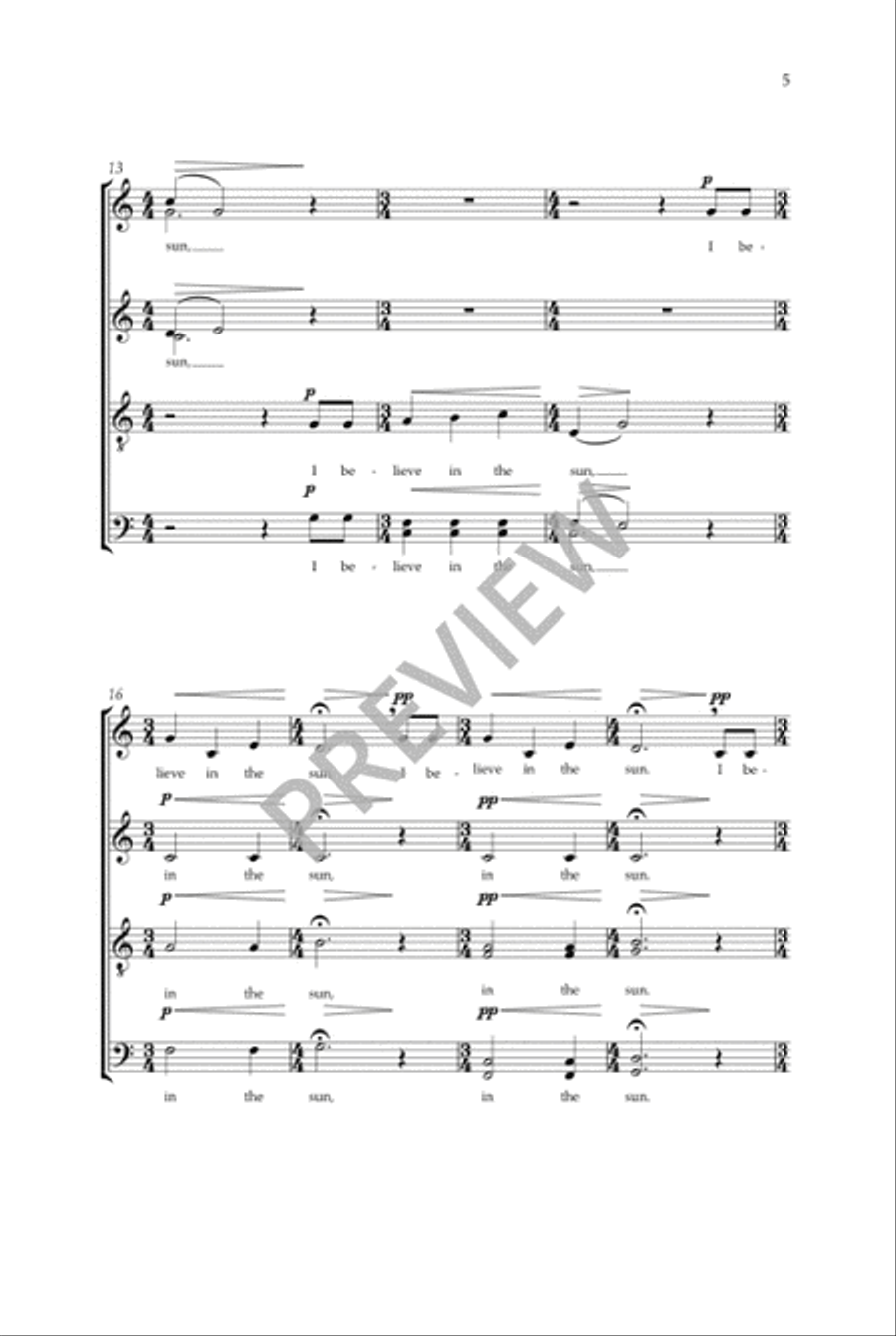Even When He Is Silent - SATB divisi Divisi scores gallery preview page 6