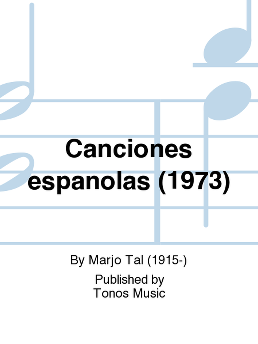 Canciones espanolas (1973)