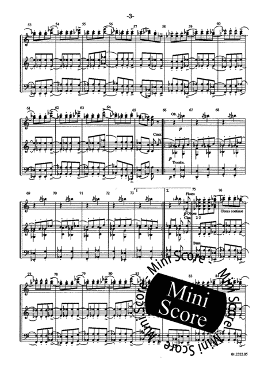 Dance of the Clowns Concert Band scores gallery preview page 35
