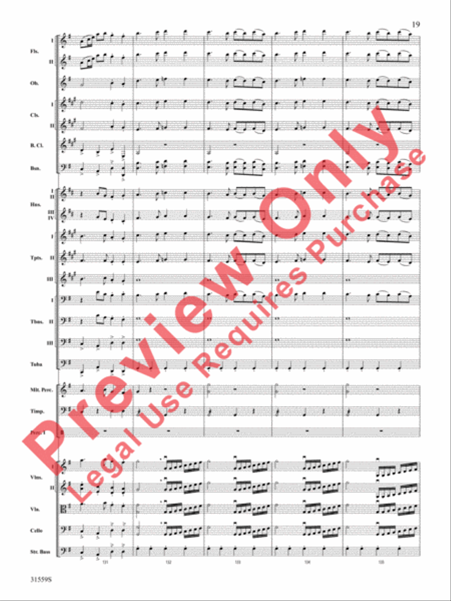 Variations on a Theme by Haydn (score only) Full Orchestra scores gallery preview page 20