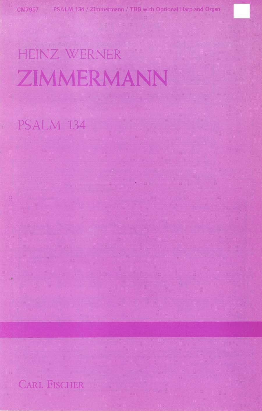 Book cover for Psalm 134