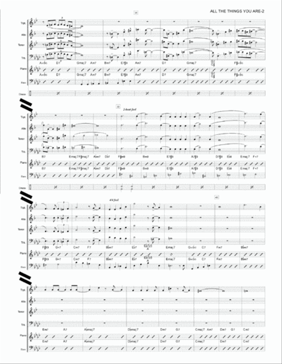 All The Things You Are Jazz Ensemble scores gallery preview page 3