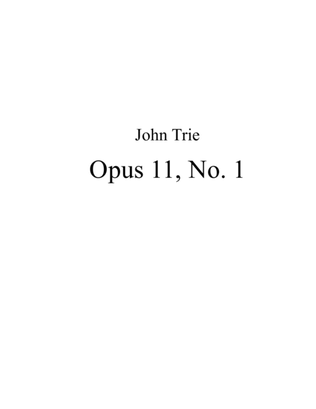 Opus 11, No 1