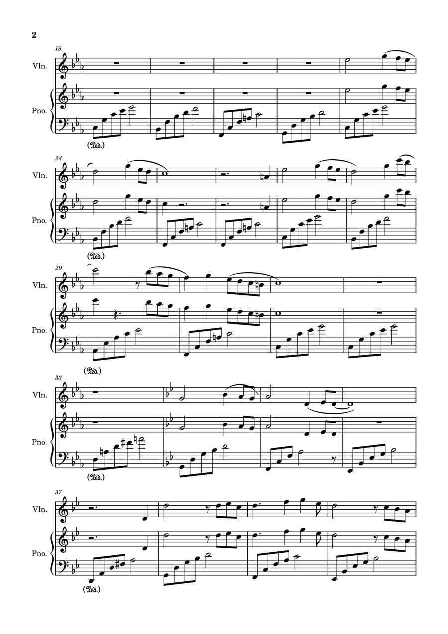 Autumn's Departure String Duet scores gallery preview page 2