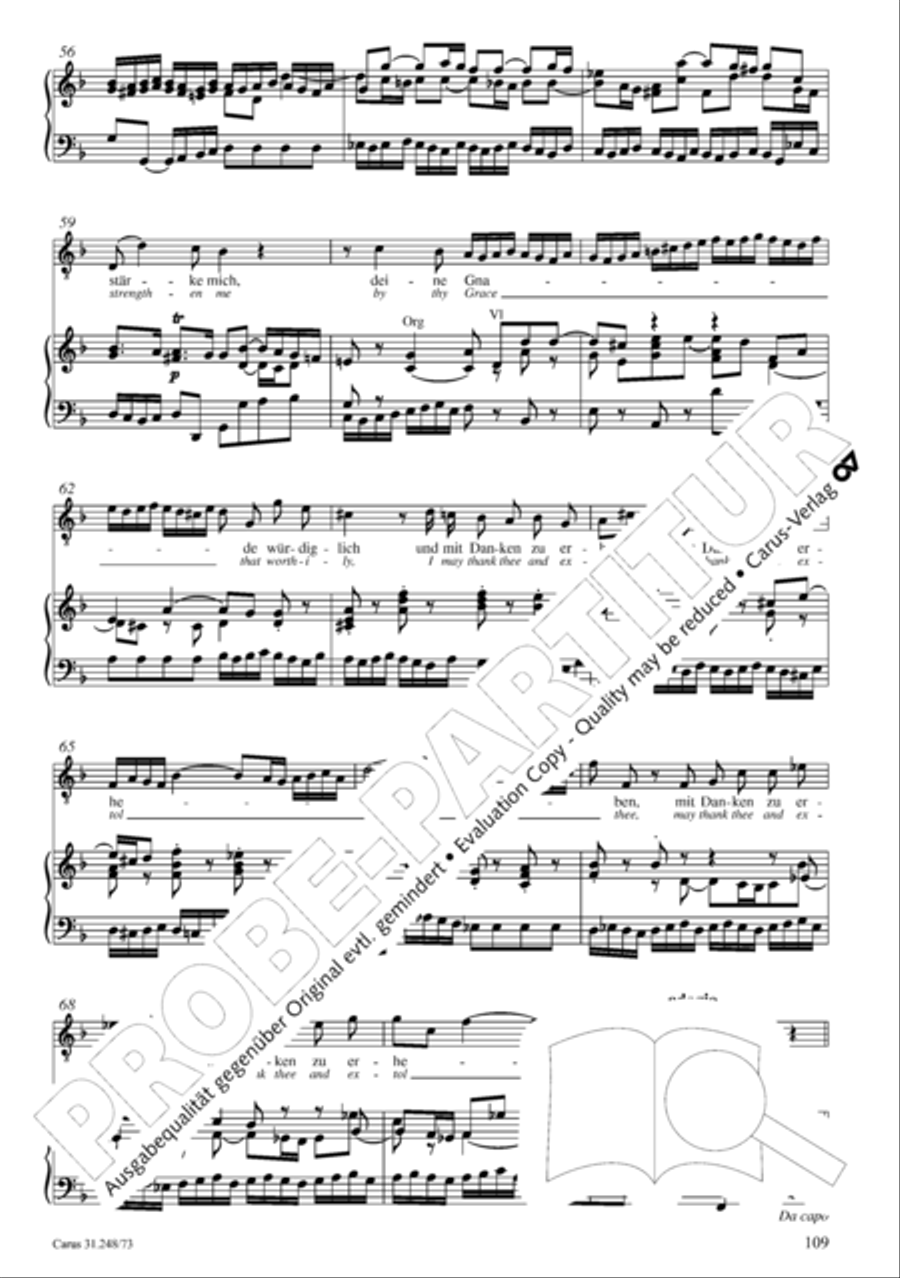 Christmas Oratorio (Weihnachtsoratorium, Teile IV-VI) 4-Part scores gallery preview page 30