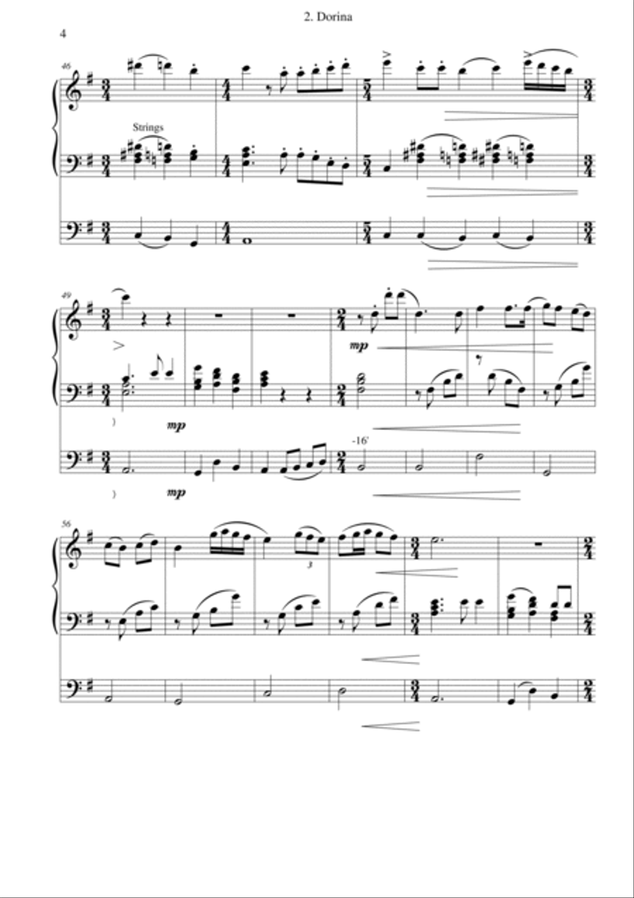 Dorina for organ Organ Solo scores gallery preview page 4
