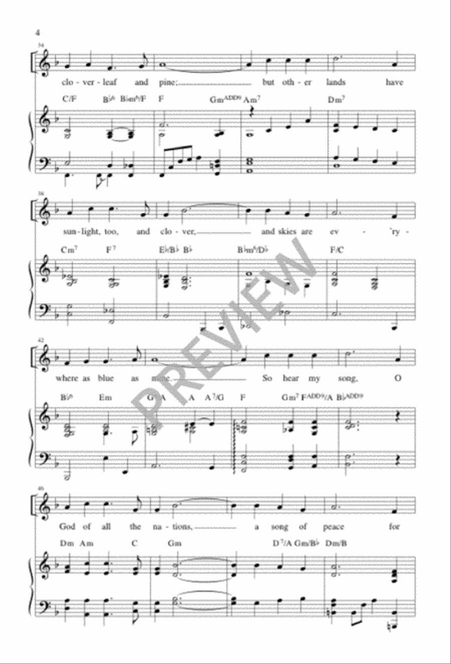 This Is My Song 4-Part scores gallery preview page 4