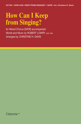 Book cover for How Can I Keep From Singing - SATB