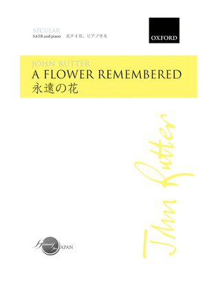 Book cover for A flower remembered