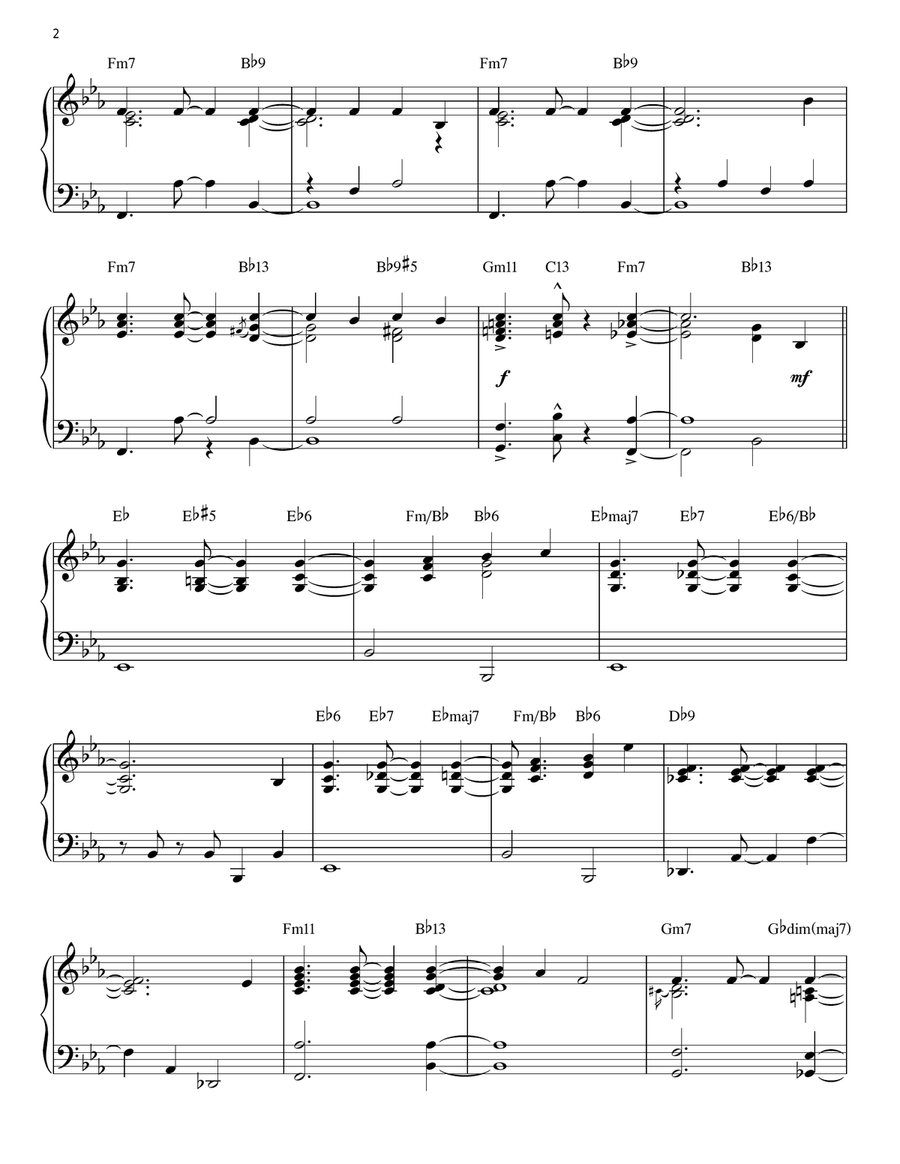 That Old Black Magic [Jazz version] (arr. Brent Edstrom) Piano Solo scores gallery preview page 2
