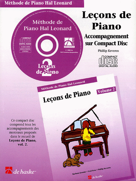 Piano Lessons Book 2 - CD - French Edition