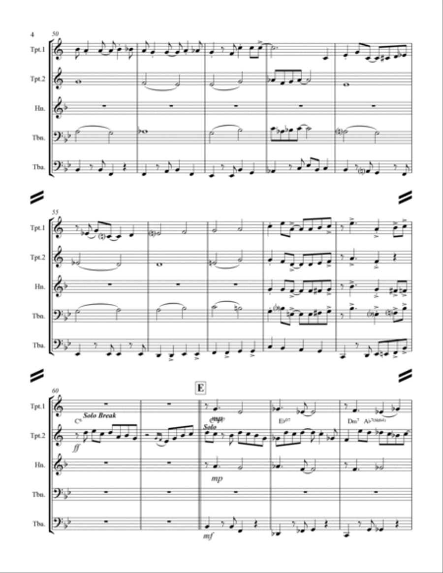 Come Fly With Me Horn scores gallery preview page 5