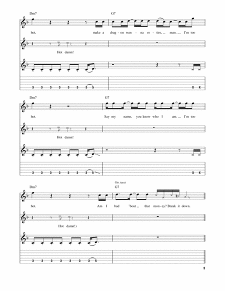 Uptown Funk (feat. Bruno Mars) by Mark Ronson Electric Guitar - Digital Sheet Music