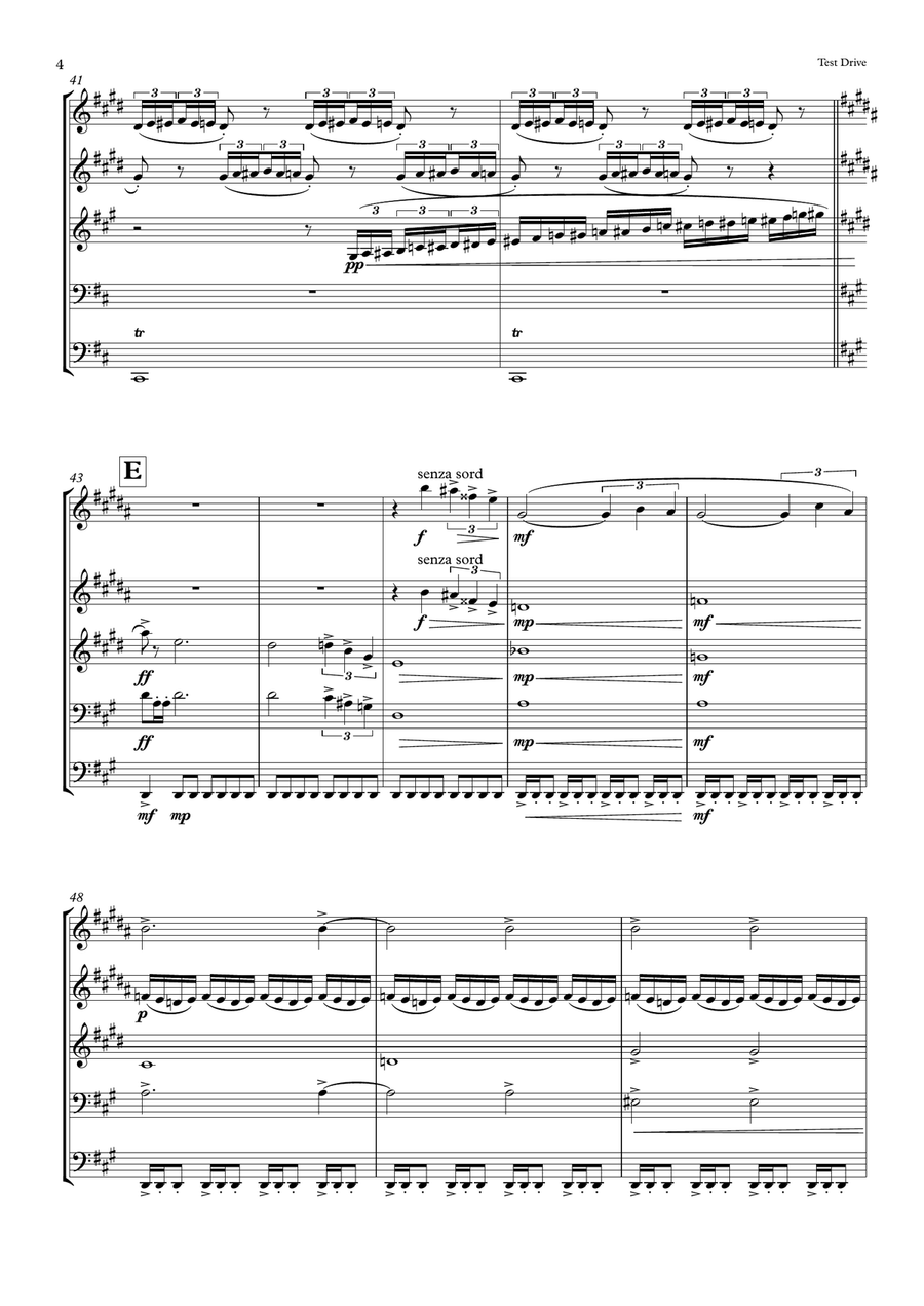 Test Drive Brass Ensemble scores gallery preview page 4