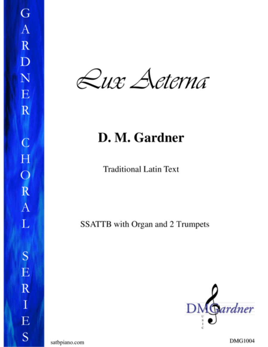 Lux Aeterna SSATTB, Organ, and 2 Trumpets Divisi scores gallery preview page 1
