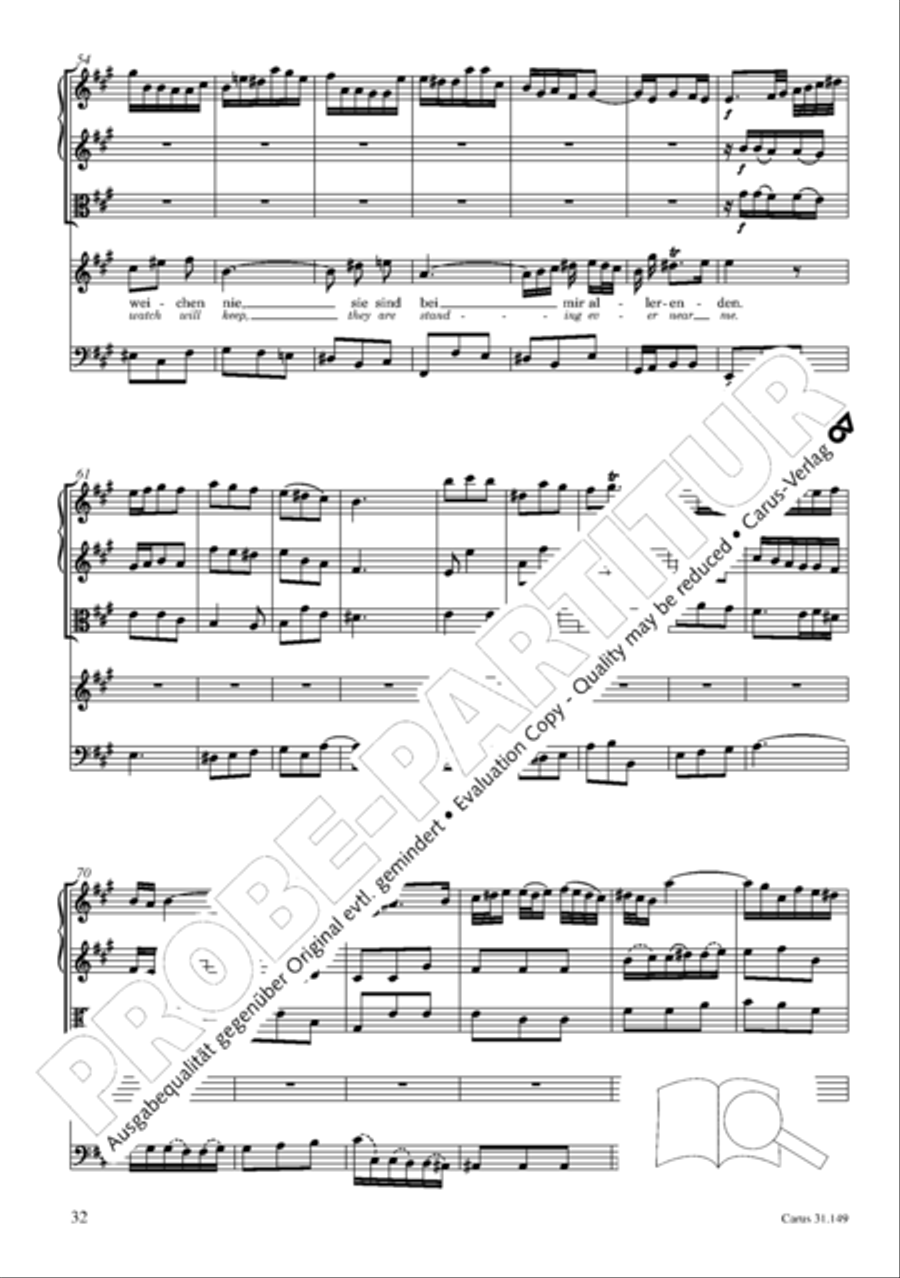 The voice of rejoicing and hope (Man singet mit Freuden vom Sieg) 4-Part scores gallery preview page 33