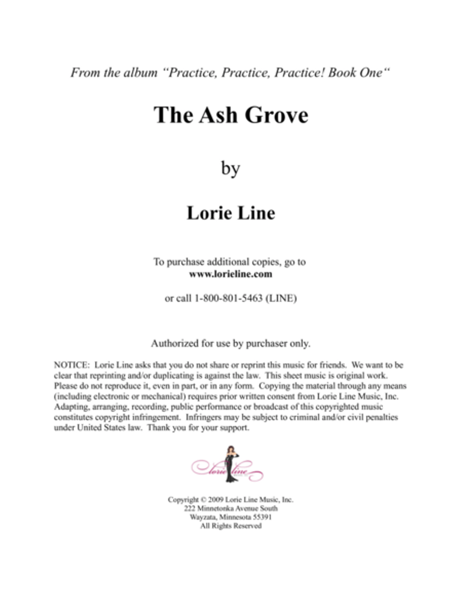 The Ash Grove - EASY! The Ash Grove - EASY! Piano Solo scores gallery preview page 1