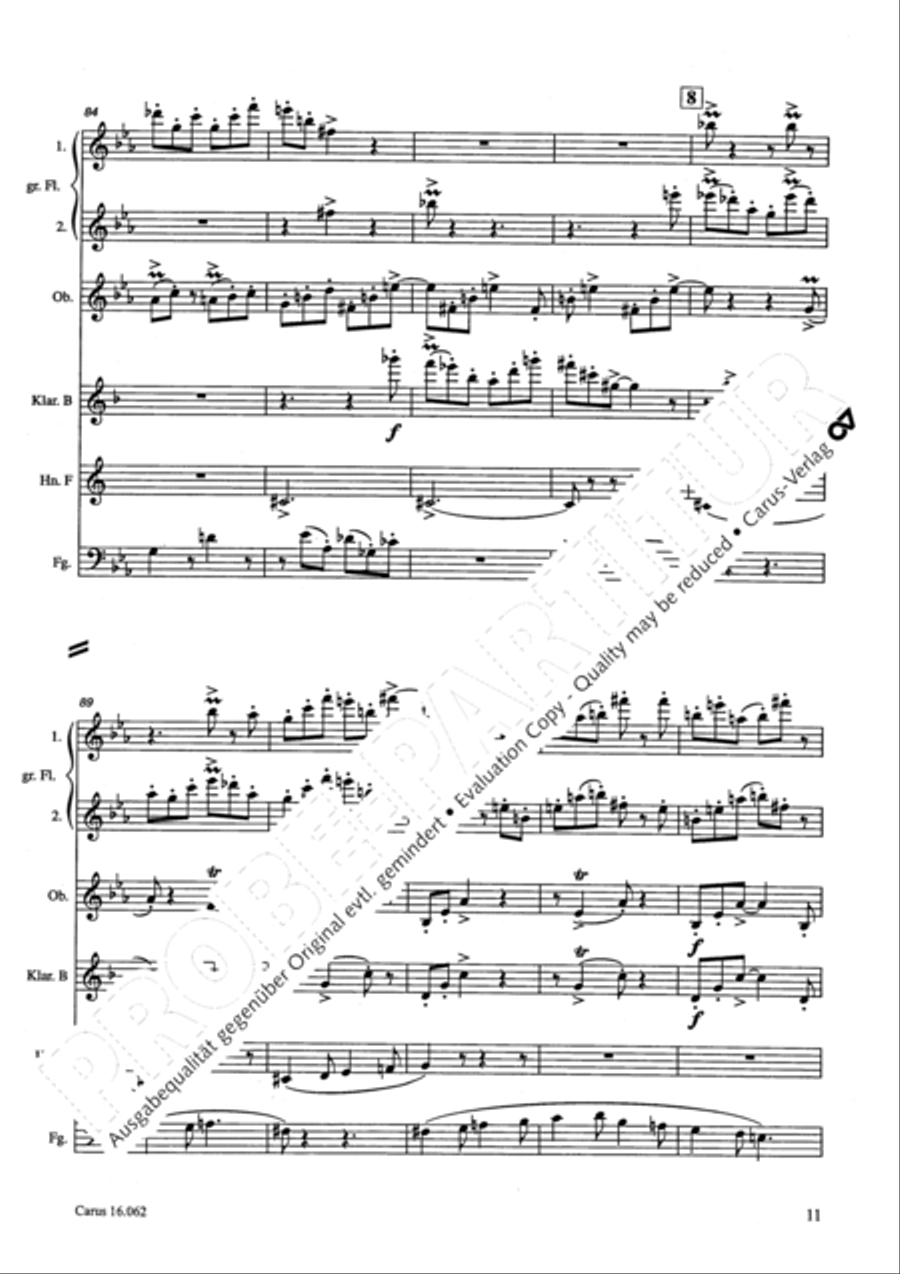 Musik fur sechs Blaser Musik fur sechs Blaser Bassoon scores gallery preview page 14