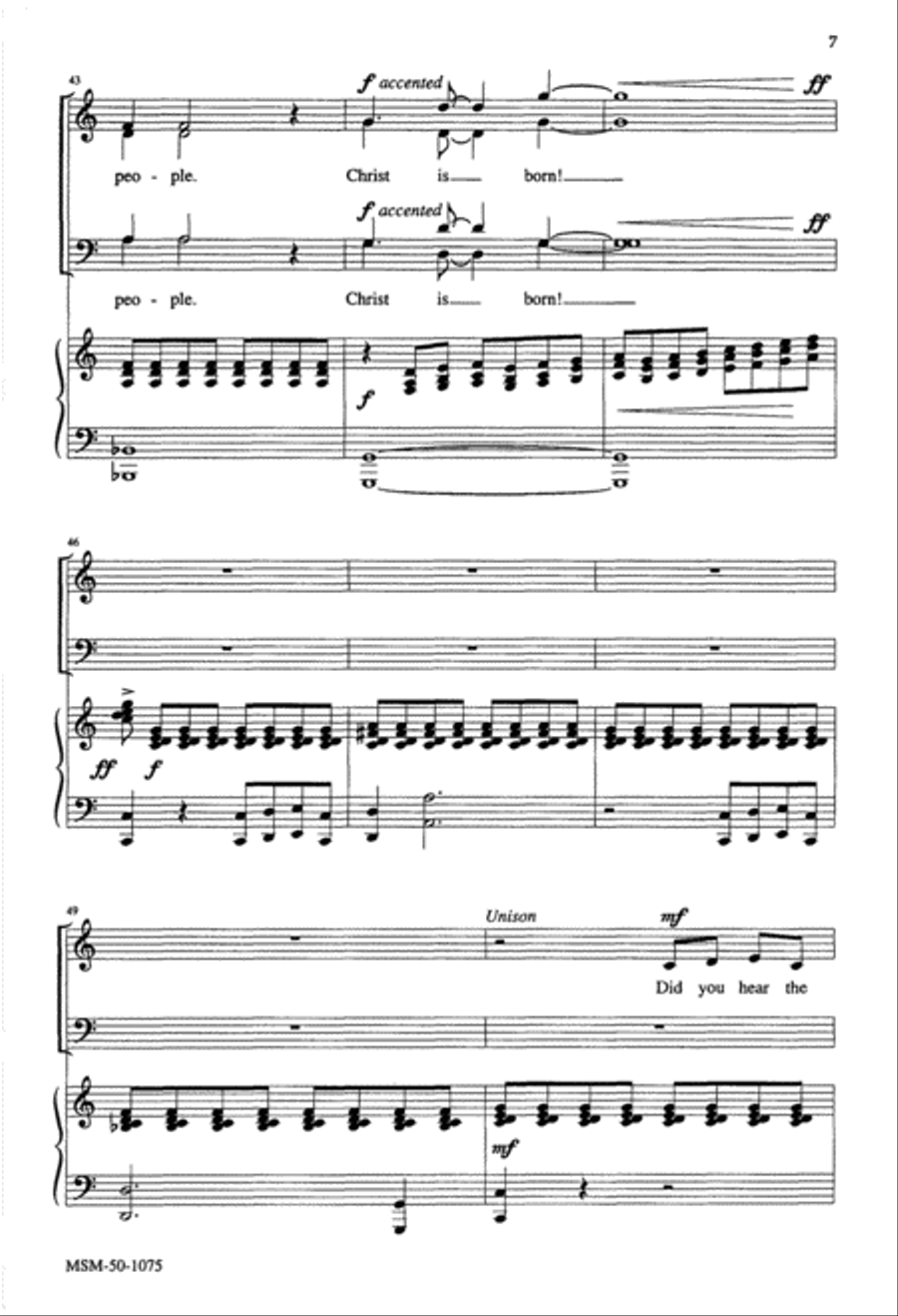 Did You Hear the Music? 4-Part scores gallery preview page 6