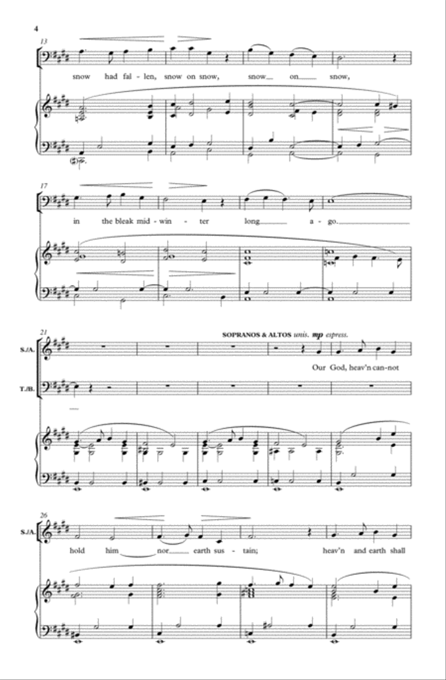 In the bleak mid-winter In the bleak mid-winter 4-Part scores gallery preview page 2