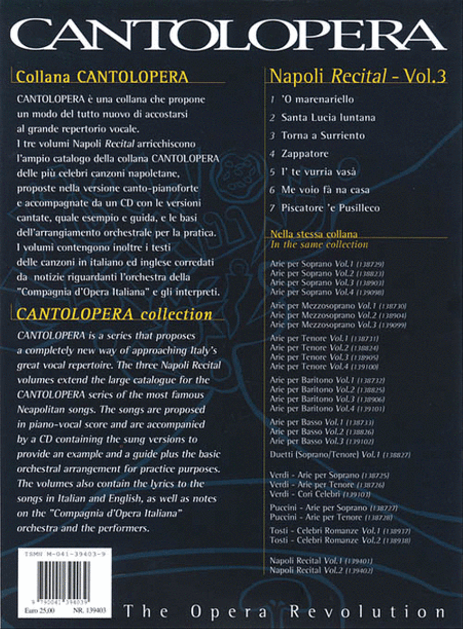 Napoli Recital – Volume 3 Voice scores gallery preview page 2