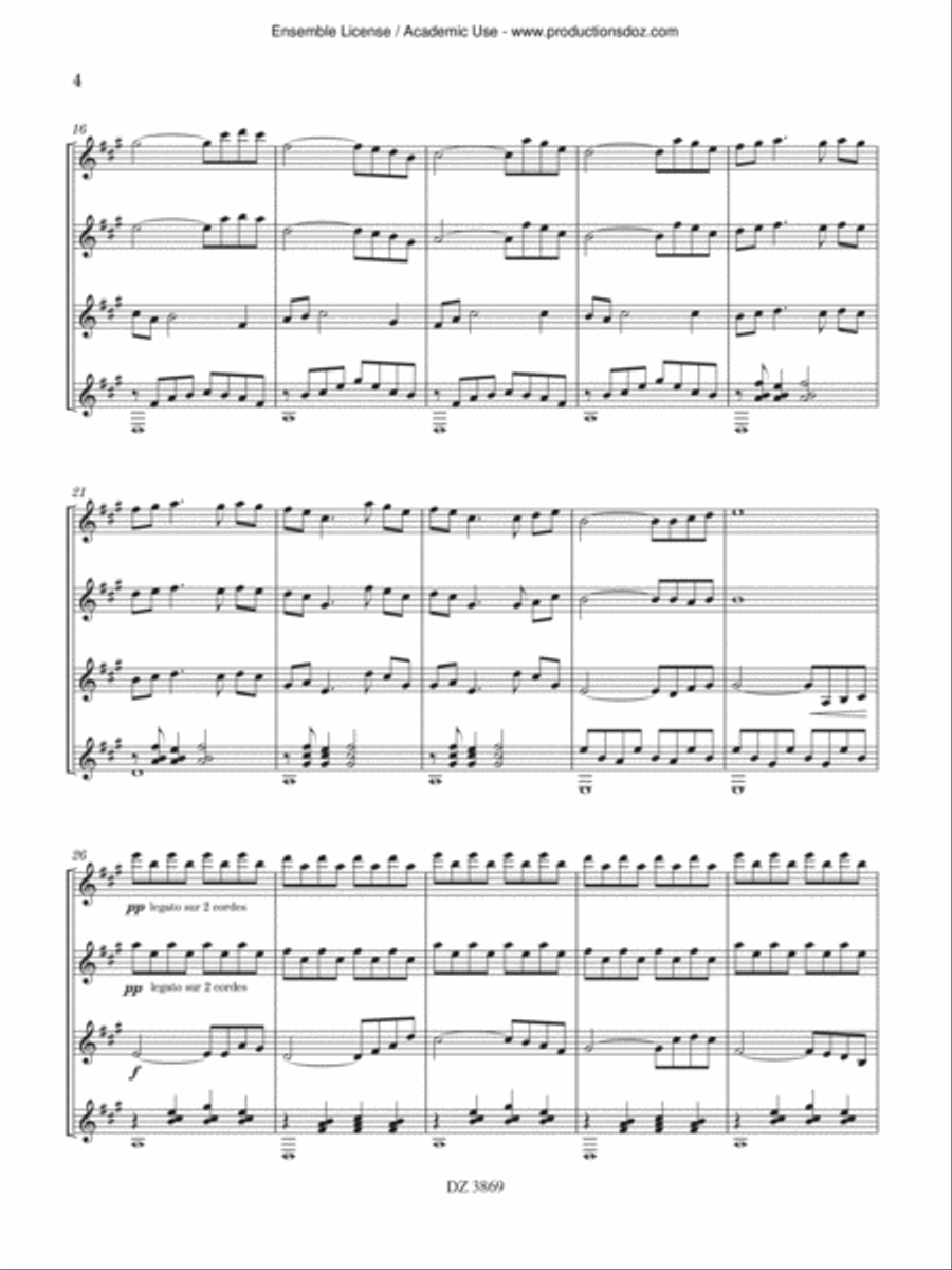 Trois paysages sélénites Guitar Ensemble scores gallery preview page 4