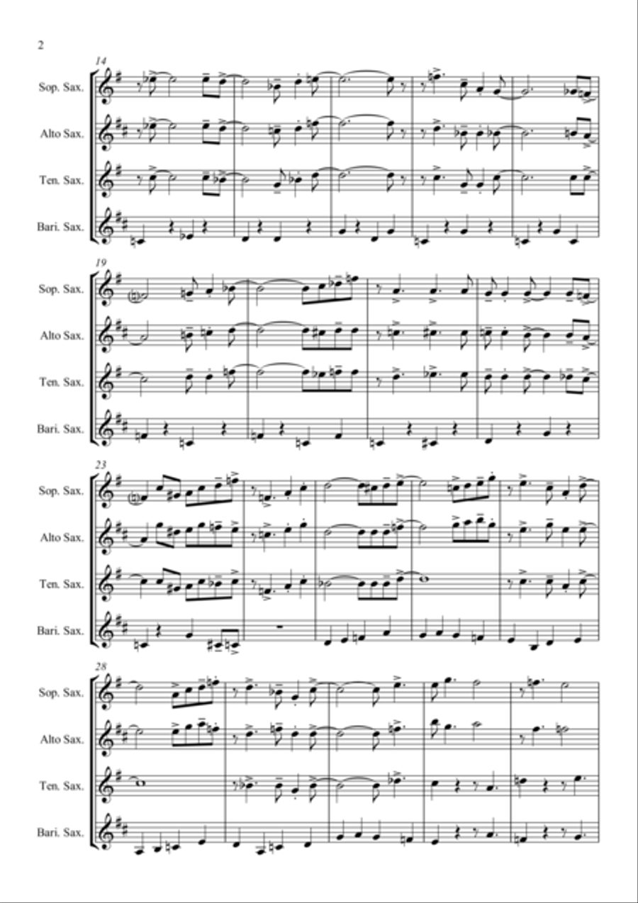 The Lady Is A Tramp The Lady Is A Tramp Woodwind Quartet scores gallery preview page 3