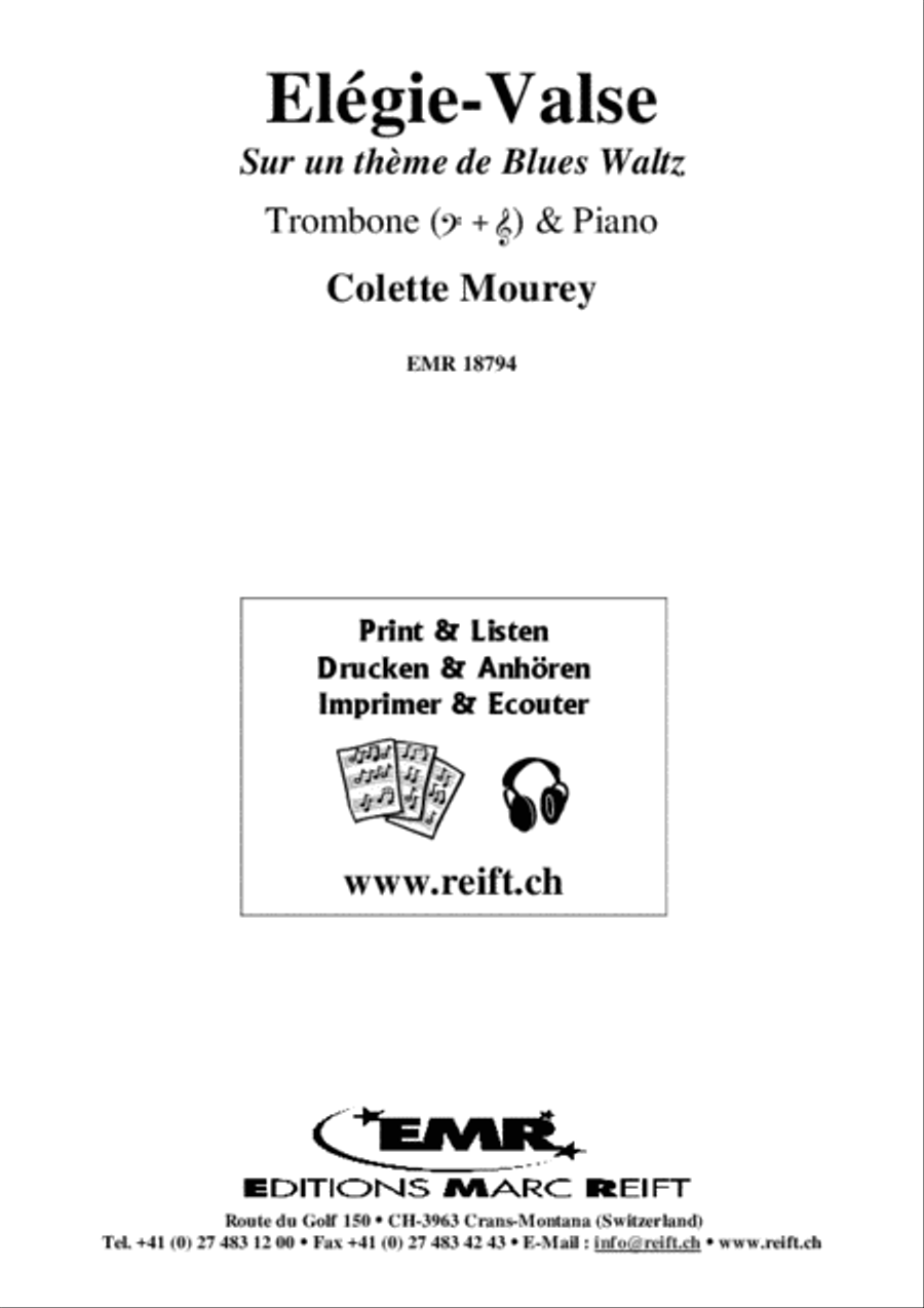 Elegie-Valse Piano Accompaniment scores gallery preview page 2