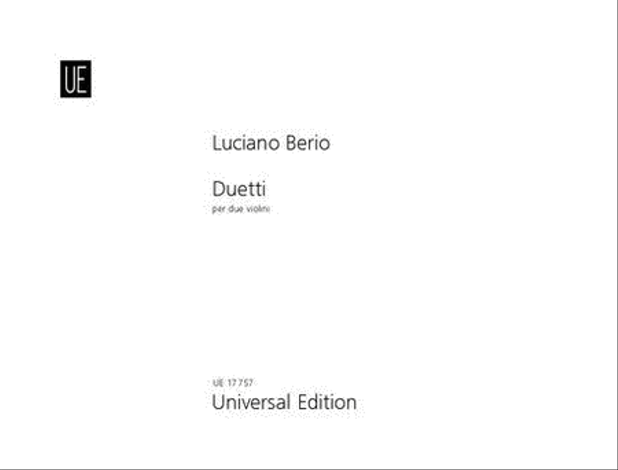 Duetti per due Violini String Duet scores gallery preview page 1