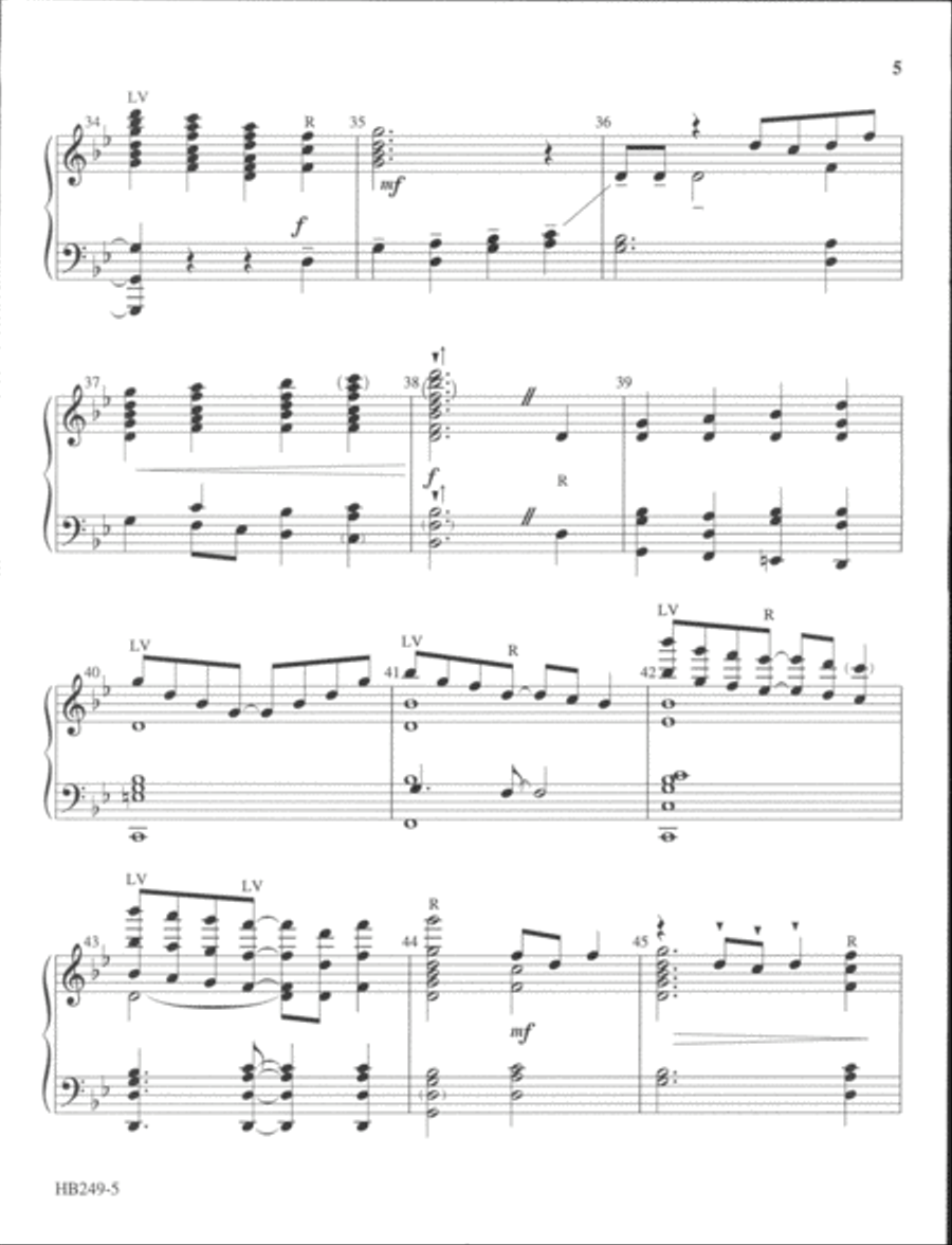 Joshua Fit the Battle of Jericho - Kinyon 5-Octaves scores gallery preview page 5