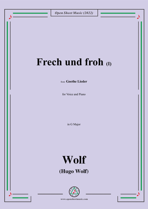 Wolf-Frech und froh I,in G Major,IHW10 No.16