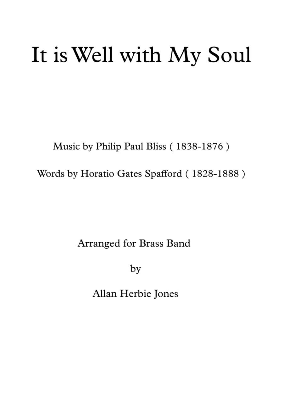 It is Well with My Soul Brass Band scores gallery preview page 1