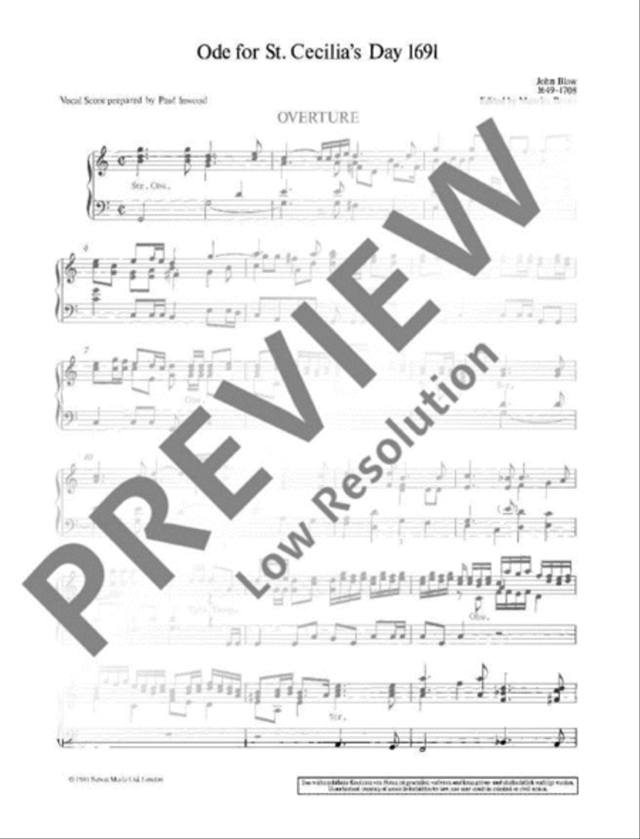Ode for St. Cecilia's Day Choir scores gallery preview page 4