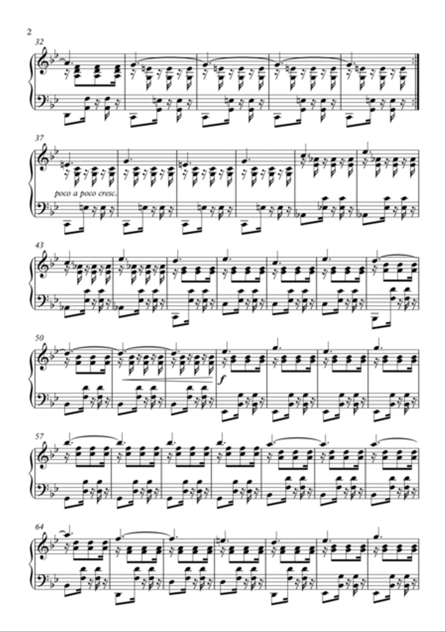 Waiting Piano Solo scores gallery preview page 2