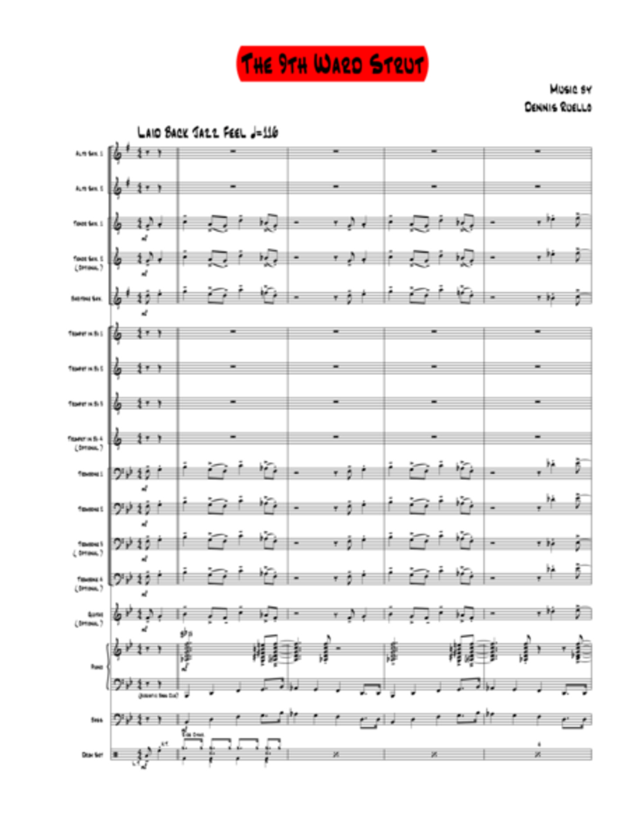 The 9th Ward Strut Jazz Ensemble scores gallery preview page 1