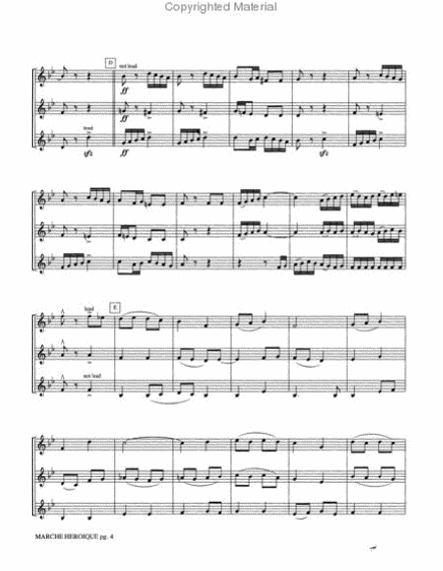 Marche Heroique Marche Heroique Small Ensemble scores gallery preview page 3