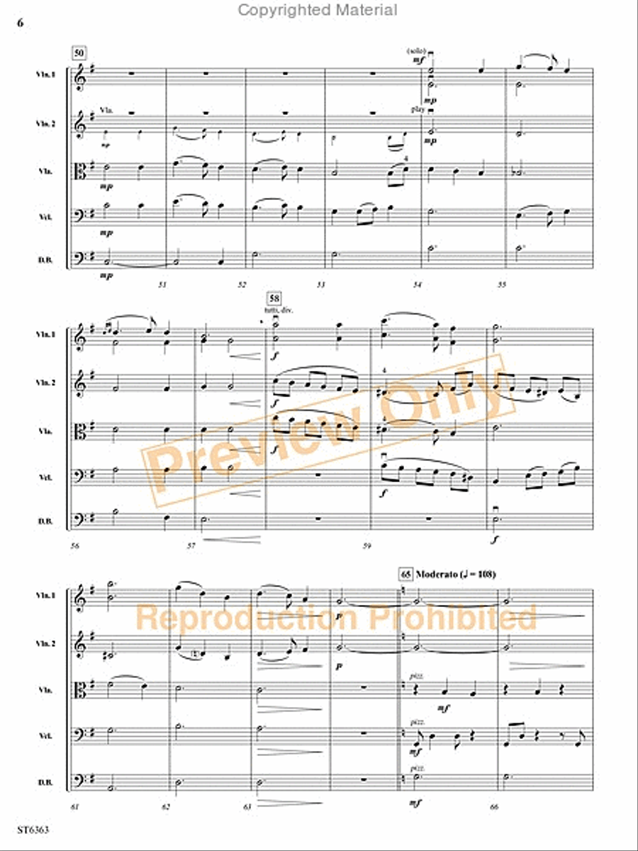 Silent Night String Orchestra scores gallery preview page 15